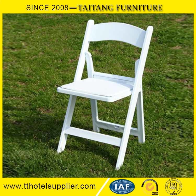 Folding Resin White Plastic Chair White Classic Design Outdoor Use Garden Event Strong Frame