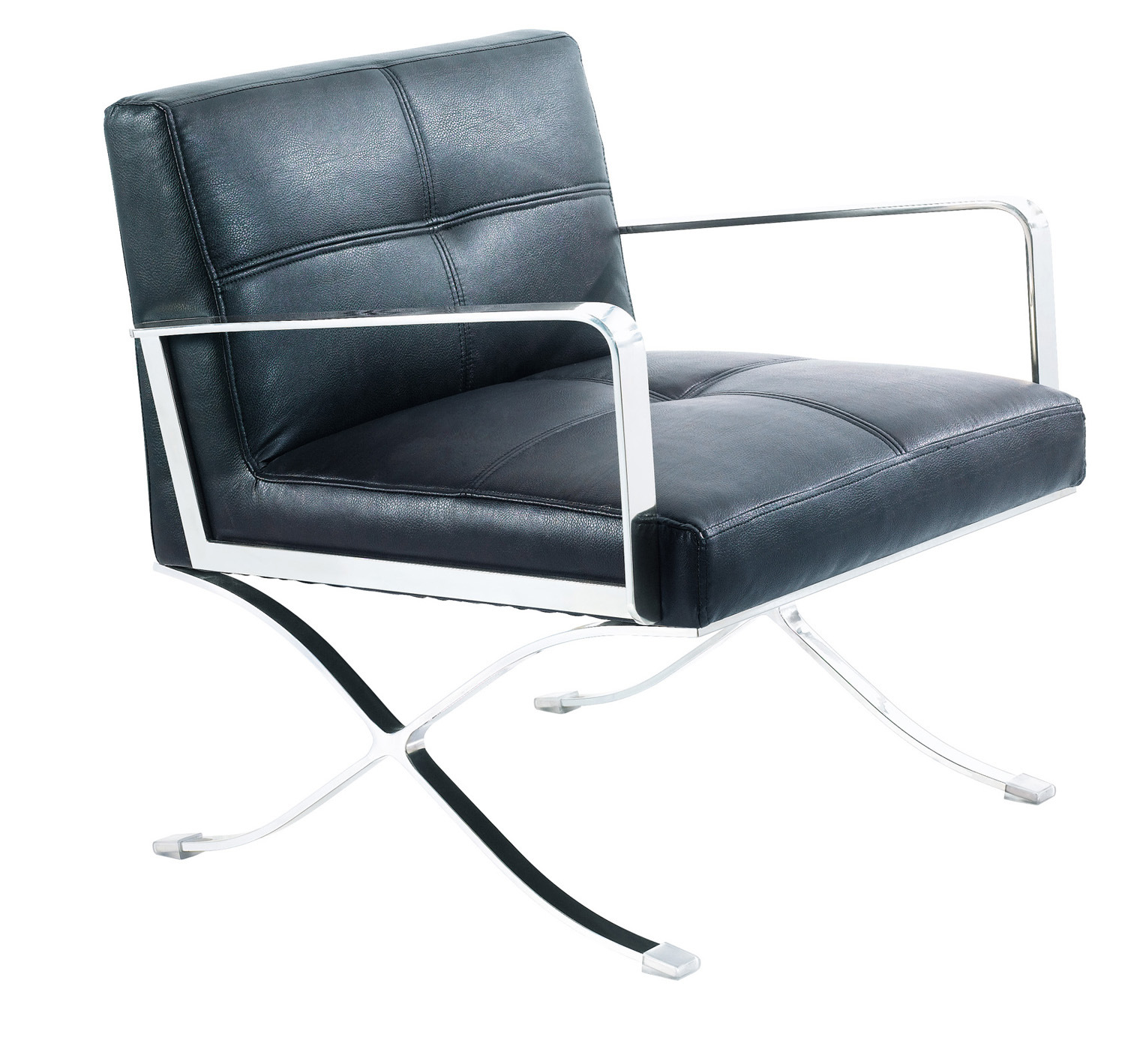 Cross Frame Stainless Steel Hotel Leisure Chair