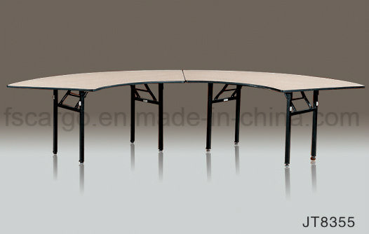 Melamine Table Top Moon Design Banquet Table for Hotel Hall Used (JT8355)