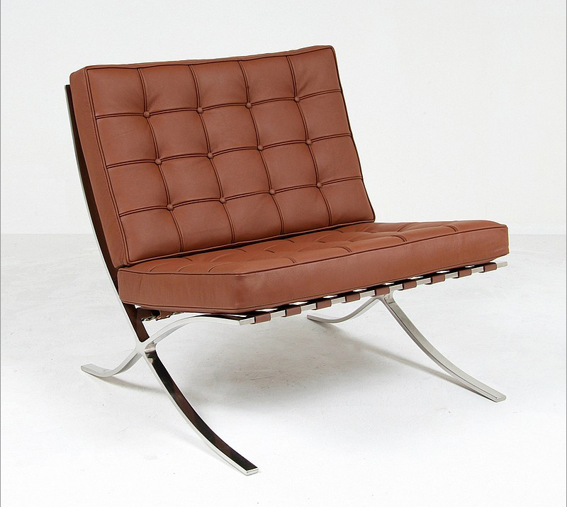 Barcelona Chair / Modern Classic Furniture / Replica Designer Sofa / MID Century Leather Armchair