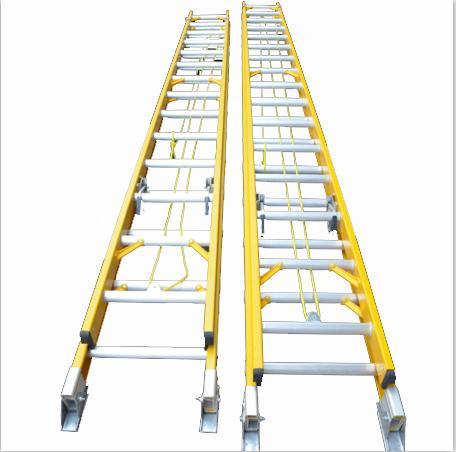 Fiberglass Combination Step Ladder with Rubber Feet