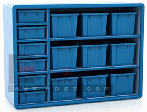 Hot Sale Daycare Furniture Wood Book Cabinet for Kids Storage