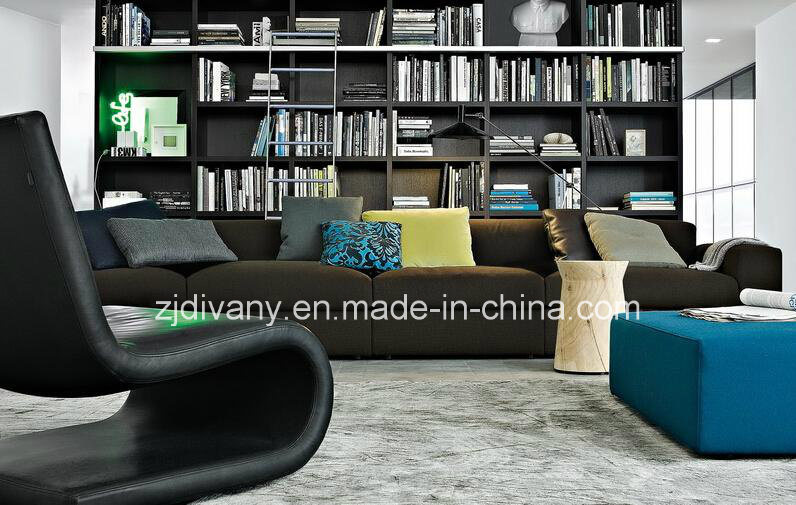 Divany Furniture Leather Sofa Fabric Sofa D-63 E (R) +E (L)