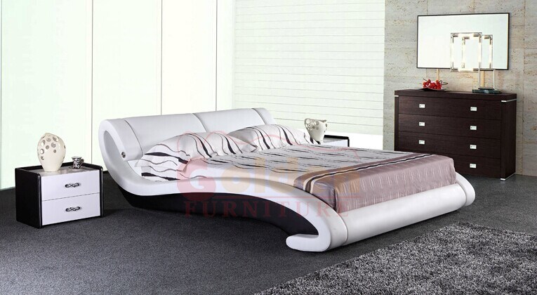 Young Lover Apartment Leisure Soft Leather Bed