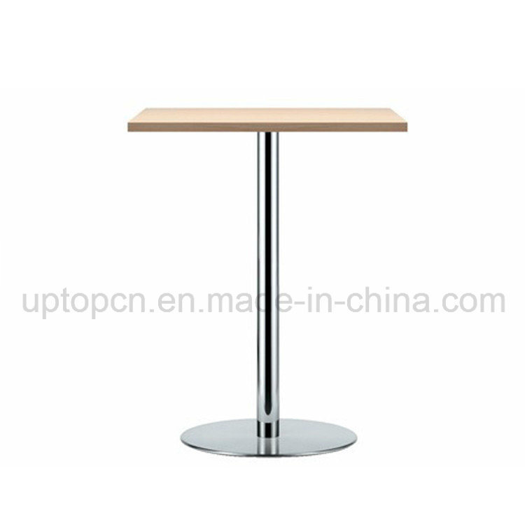 Wholesale Stainless Steel Frame Square High Bar Table with HPL Table Top (SP-BT664)