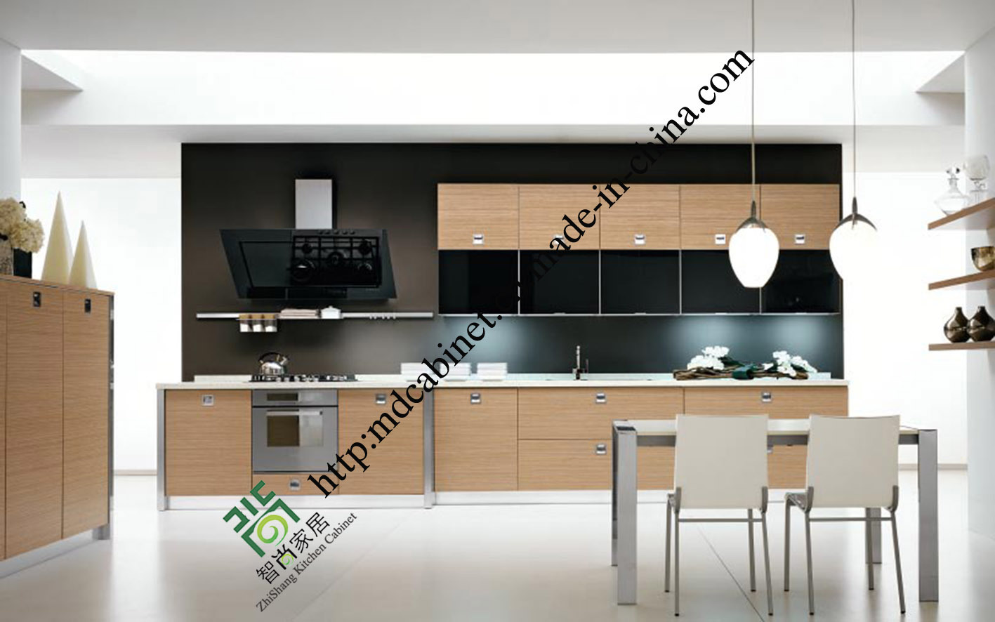 Modular Modern Melamine Kitchen Cabinet (ZS-395)