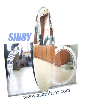 Qingdao 5mm Beauty Double Coated Bathroom Wall Silver Mirrors (SMI-SM1004)