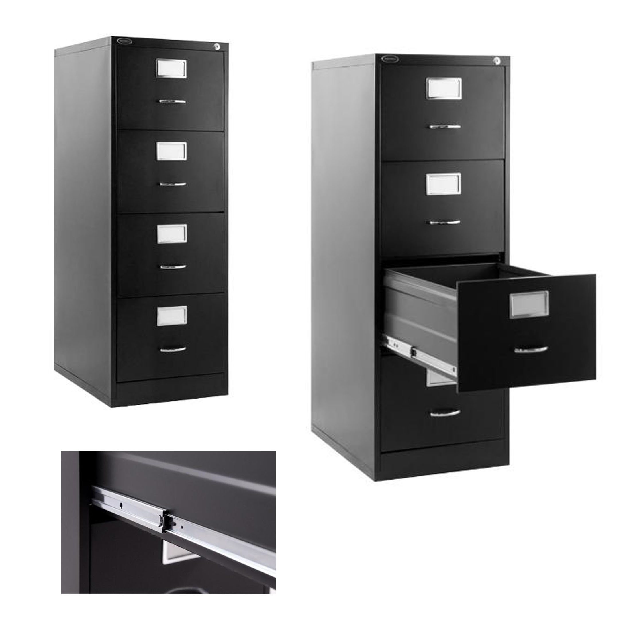 Office Furniture Metal Storage Vertical 4 Drawer Filing Cabinet