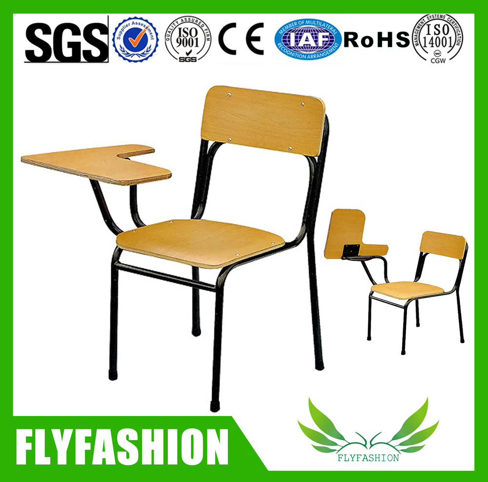 Sf-14f High Quality Metal Wooden Training Chair with Folable Sketching Writing Pad