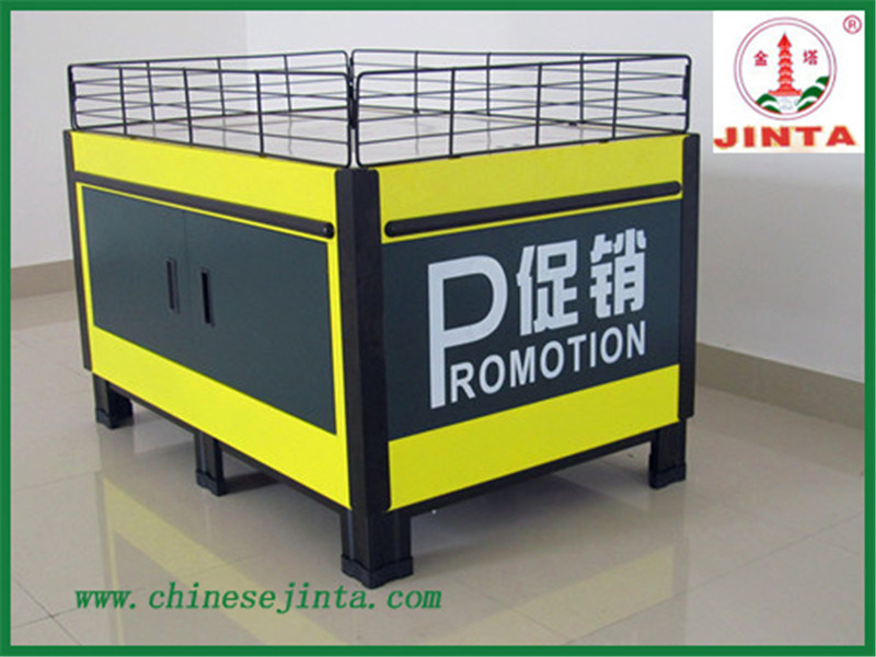 Supermarket Promotion Table with Fence Exhibitioin Table (JT-G07)