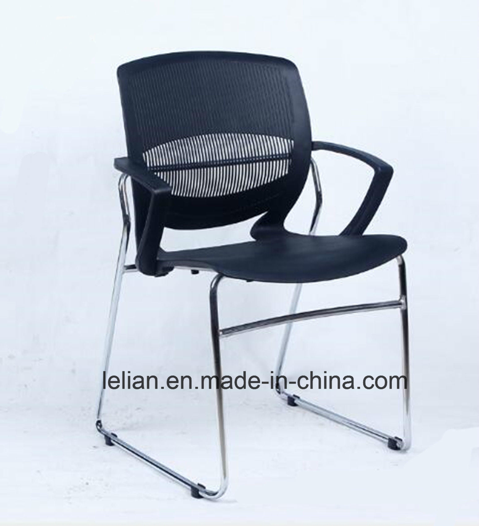 Quality Public Plastic Study Training Chair with Armrest