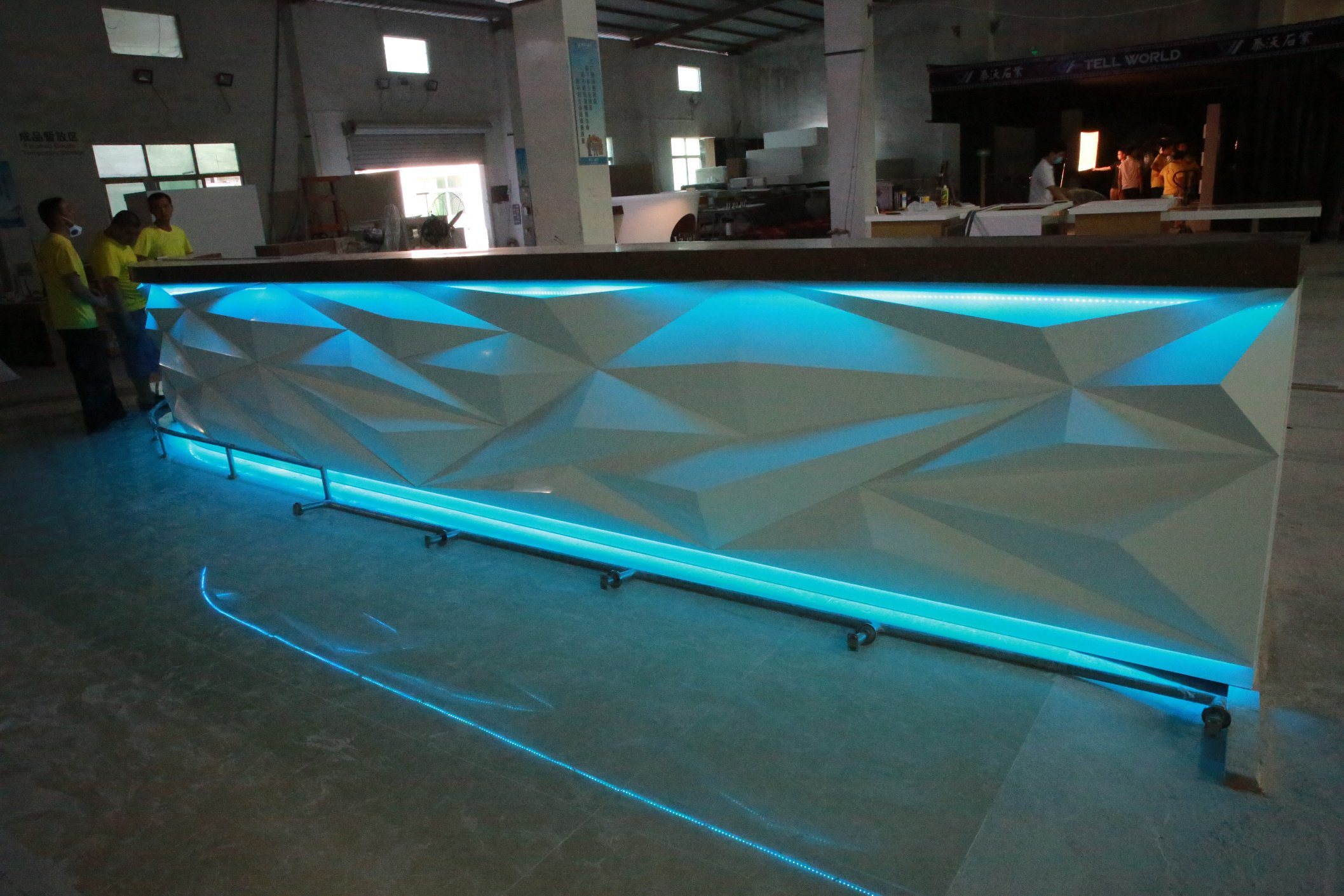 LED Bar Furniture for Coffee Shop Commercial Shopping Mall Coffee Bar Counter for Sale