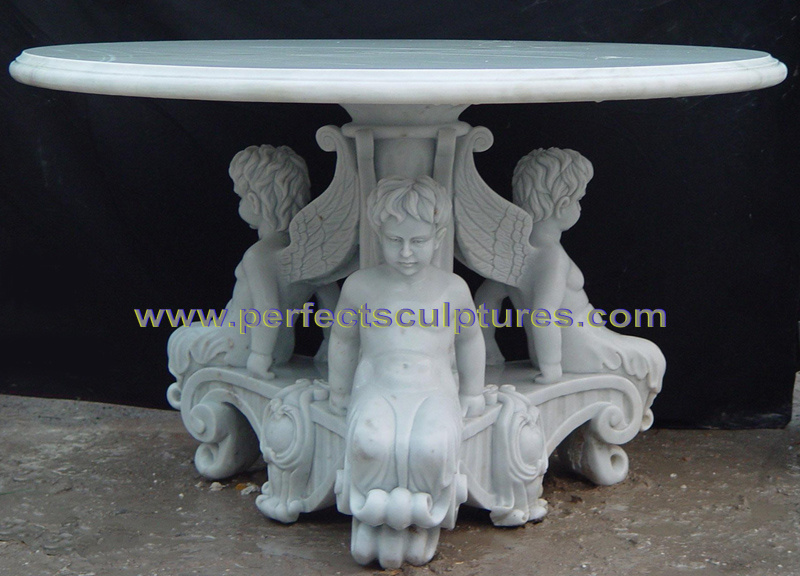 Granite Stone Marble Table for Antique Garden Furniture (QTB049)