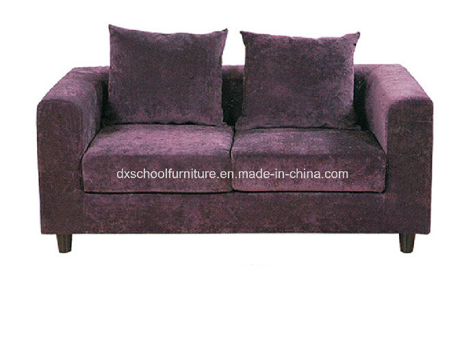 Purple Fabric Outdoor Couch Two-Seater