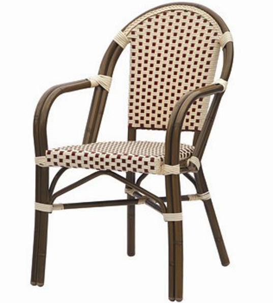 Outdoor French Rattan/Wicker Cafe Chair (BC-08010)