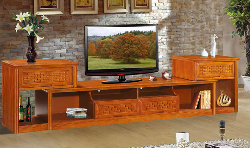 Modern TV Stand / Modern Wood TV Stands with Glass Top / Modern Glass TV Stand with Wood Bottom