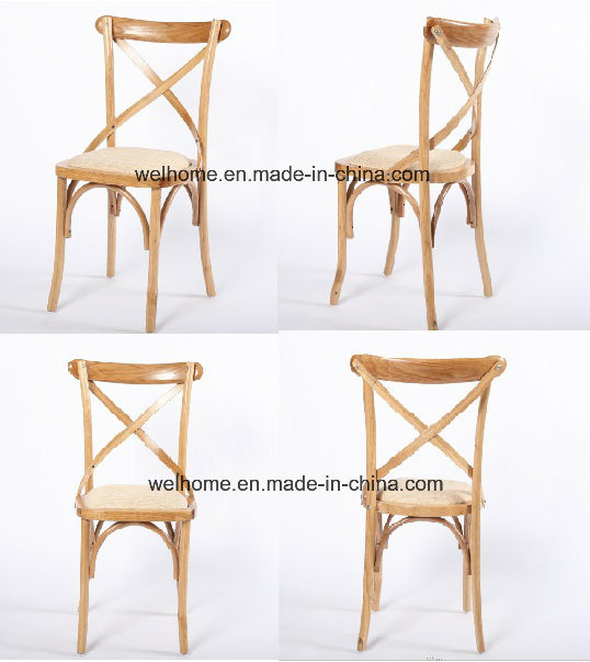 High Quality Wooden Cross Back Chair for Restaurant