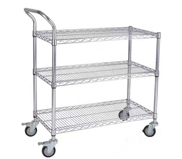 Chrome Plated Stainless Steel Warehouse Display Shelves