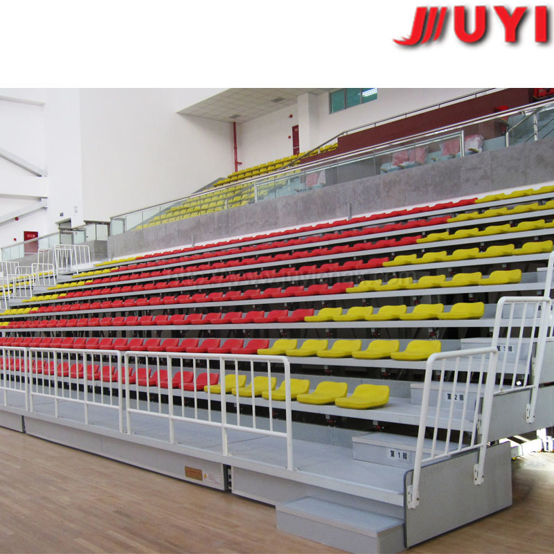 Jy-765 Manufactory Plastic Tip-up Basketball Bleacher Retractable Seats Soccer Bleachers