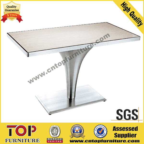 Rectangular Stainless Steel Restaurant Dining Table