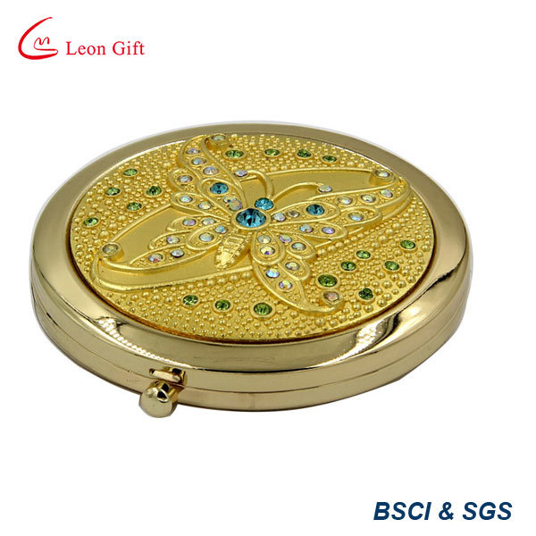 Engraved Zinc Alloy Butterfly Make up Mirror