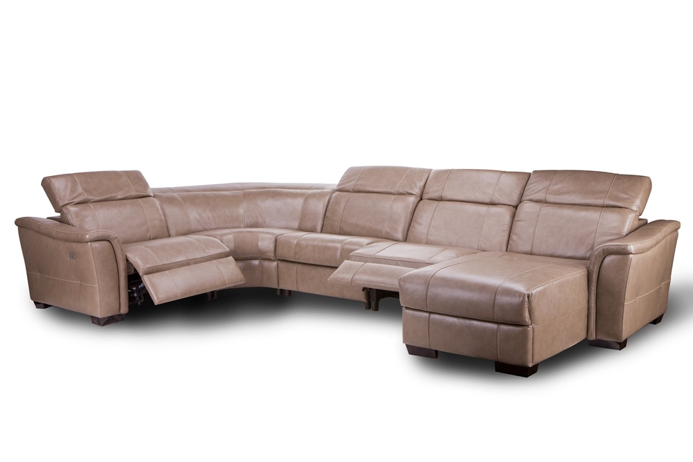 Comfortable Sectional Recliner Sofa Transitional Designed for Living Room