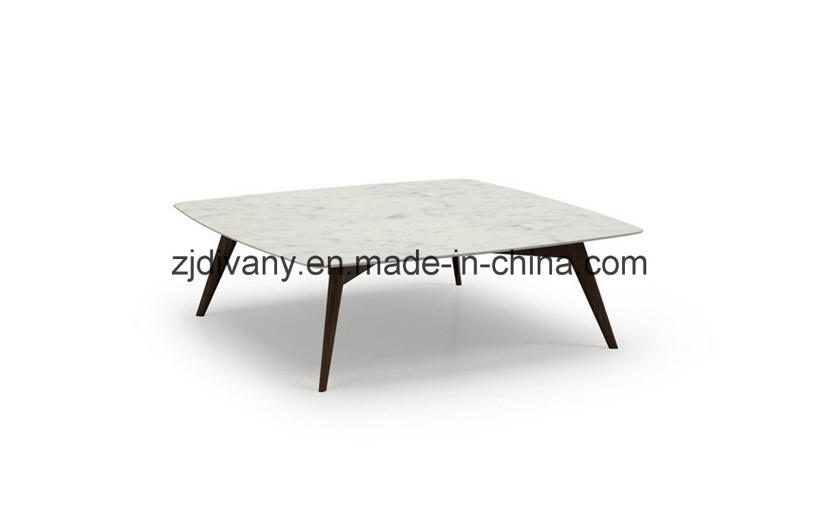 Modern Furniture Marble Tea Table Square Table (T-98)