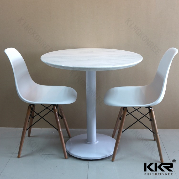 2 Seater Modern Restaurant Round Dining Table