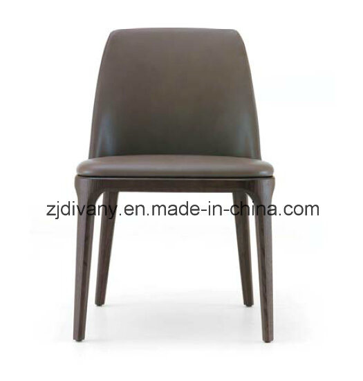 Itialian Modern Wooden Leather Dining Chair (C48)