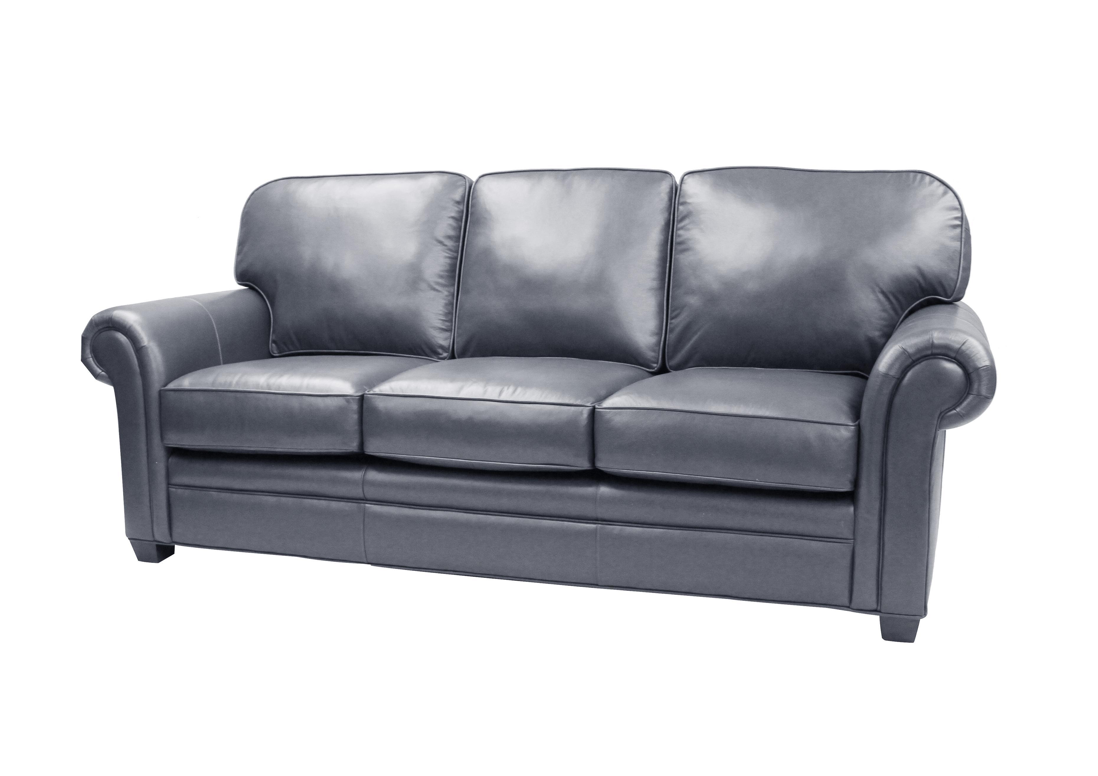 Living Room Furniture Navy Blue Leather Sofa Furniture