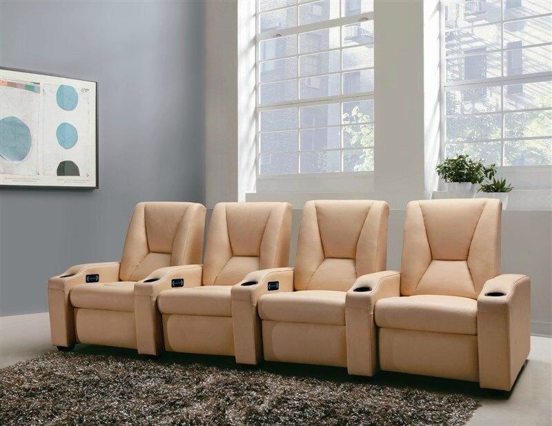 Home Theater Electric Type Leather Recliner Sofa (G005)