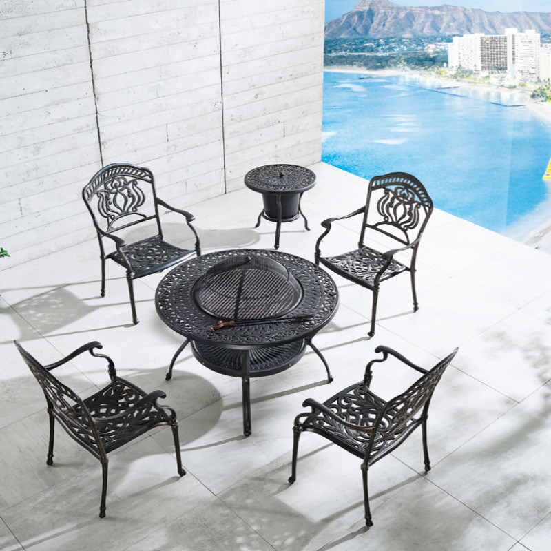 Golden Supplier Top Quality Outdoor Balcony Furniture Aluminum Garden Dining Chairs