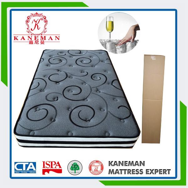 Bamboo Charcoal Two Side Pocket Spring Mattress with Elegant Cover