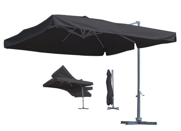 3m Aluminium Outdoor Garden Patio Umbrella with Bracket