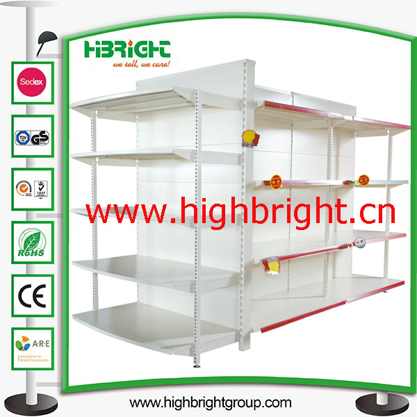 High Quality Metal Gondola Supermarket Display Shelf