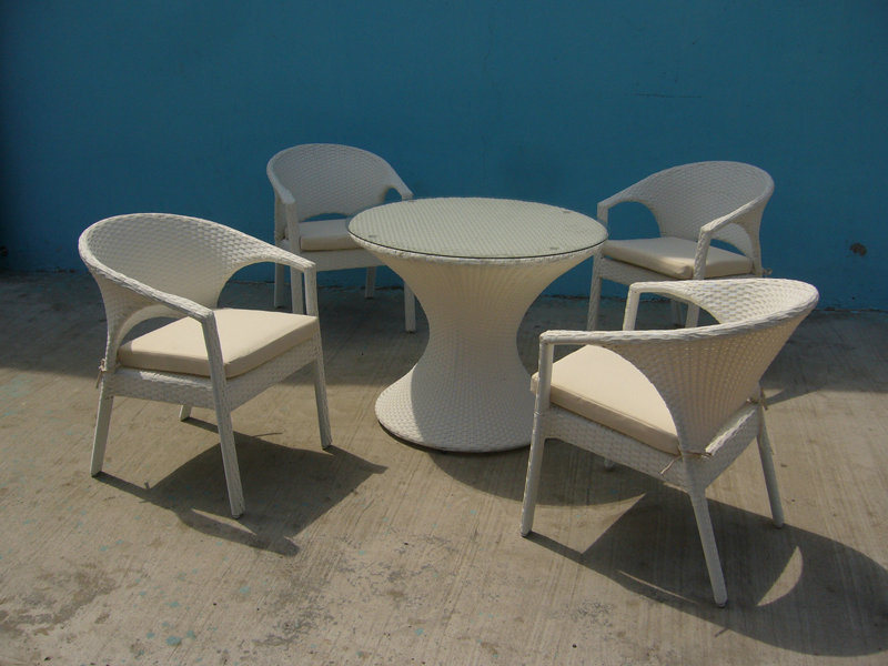 Rattan/Wicker Table Chair Leisure Garden Outdoor Furniture (FS-2080+ FS-2081)
