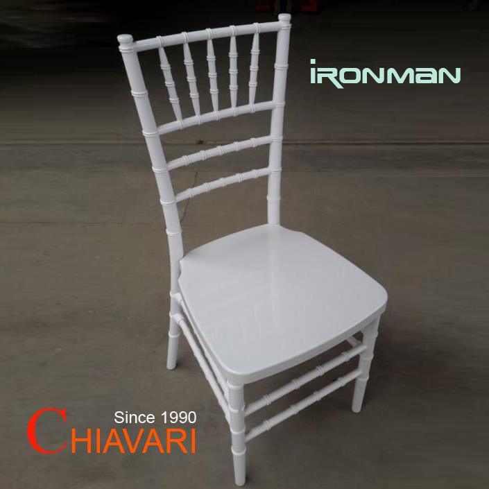 Cheap Modern Wedding White PP Resin Metal Chiavari Chair