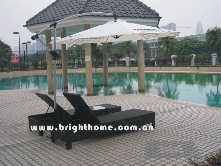 Rattan Wicker Pool Sun Lounge PE Rattan Outdoor Furniture