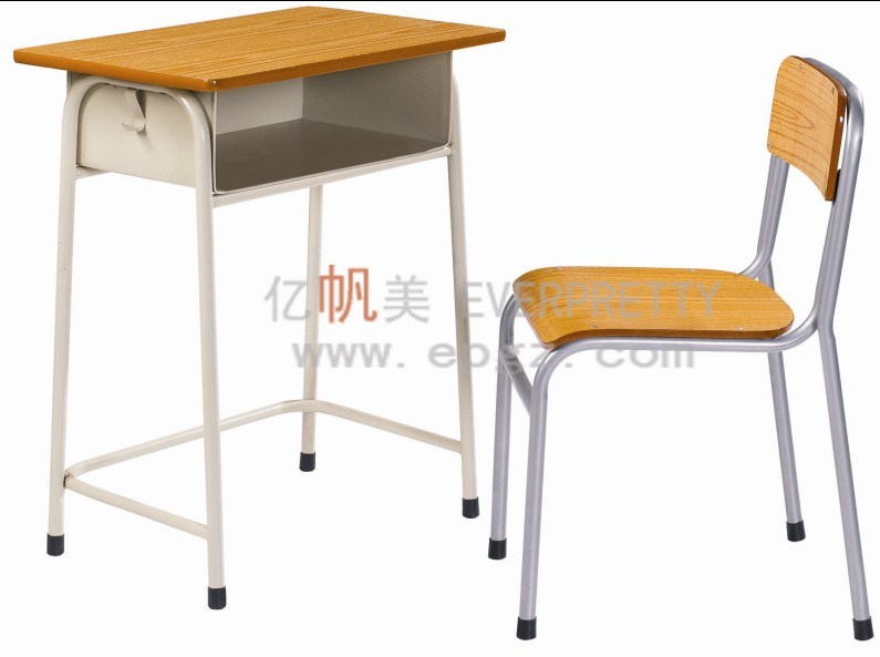 High School Furniture Metal Single School Desk and Chair Sf-05f