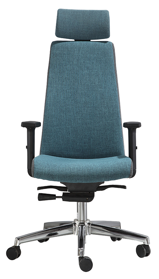 High Back Boss Chair with Headrest Chrome Base Manager Office Chair (LDG-839A)
