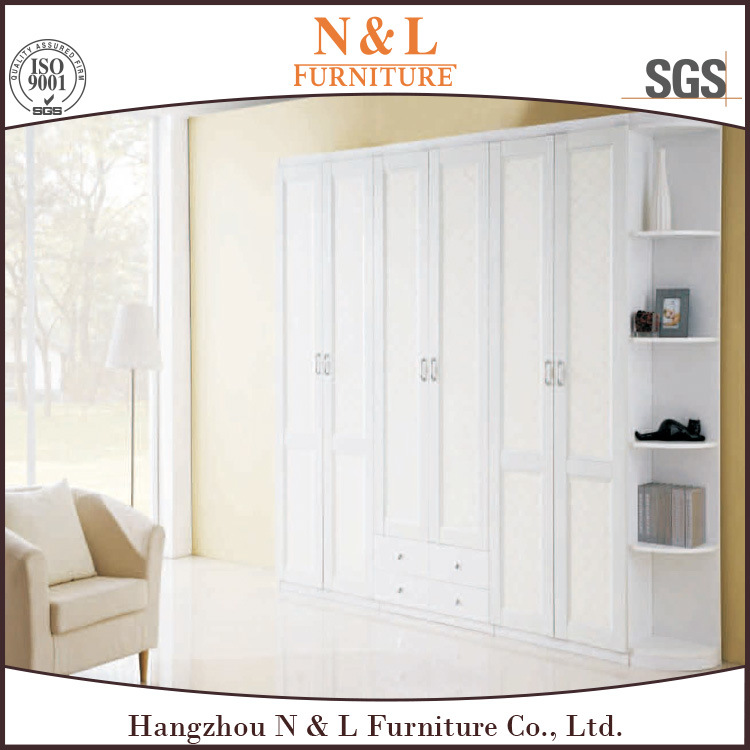White Color Home Furniture Wooden Wardrobe with Factory Price