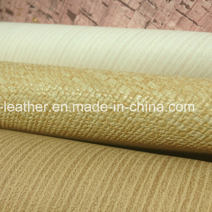 Wood Grain PU Leather for Sofa, Ottoman, Recliner (HW-1583)