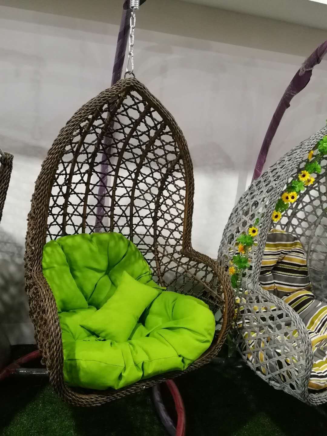 Cheap Price Outdoor Garden Rattan Hanging Egg Swing Chair