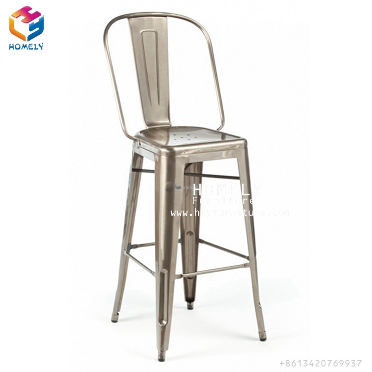 Wholesale Antique Top Tolix Metal High Back Bar Chair