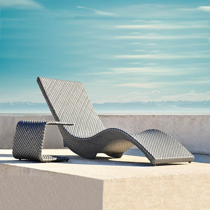 Swimming Pool Lounge Chair / Rattan Sun Lounge Chair (T504)