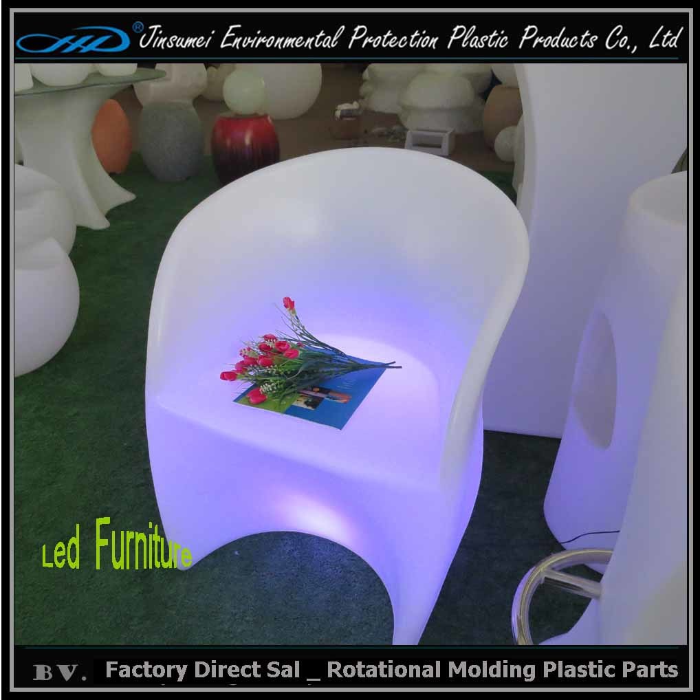 PE Plastic Illuminated Color Changing Bar Furniture with Factory Price