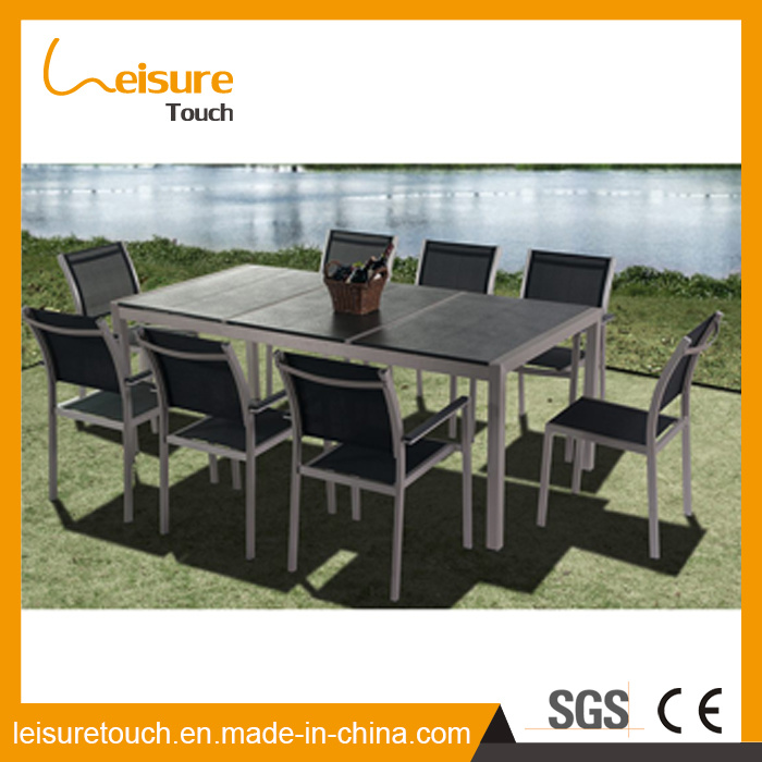 Modern Patio Restaurant Hotel High Quality Aluminum Set Outdoor Home Dining Tables and Chairs Garden Furniture