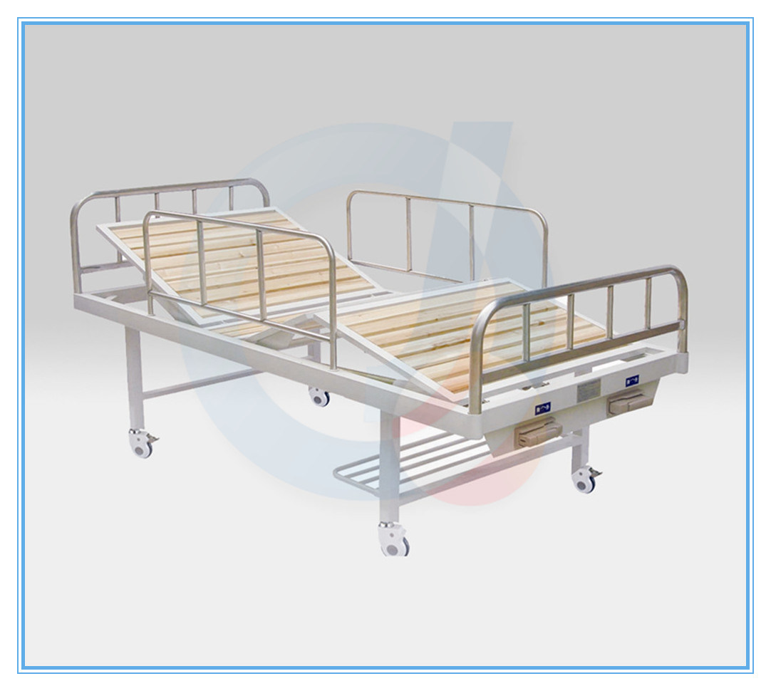 Three Crank Medical Equipment Manual Hospital Bed