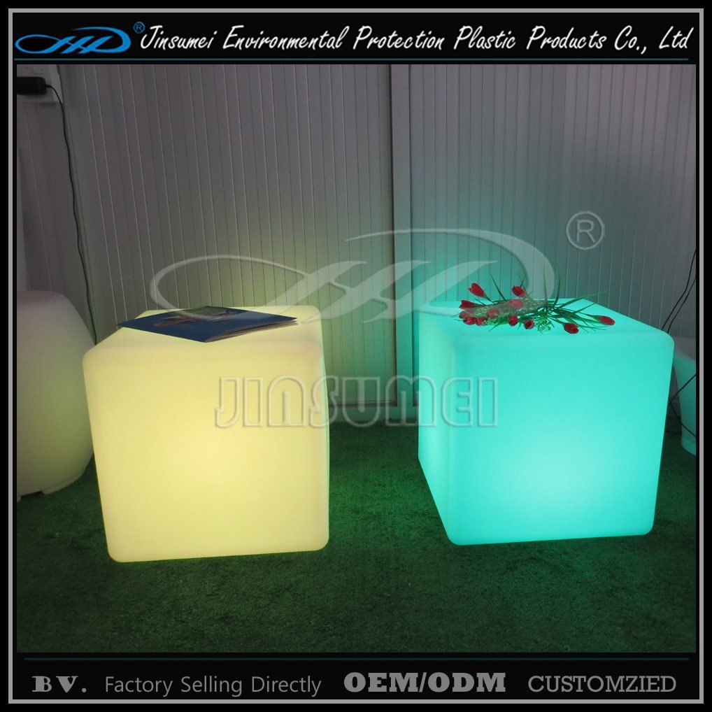 Plastic Modern LED Light Cube Bar Furniture