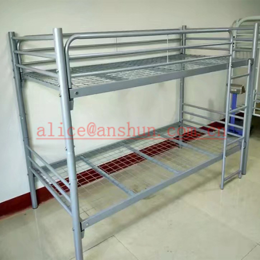 Jas-086 Metal Furniture Adult Heavy Duty Wrought Iron Steel Metal Bunk Bed